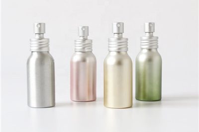 Custom aluminum cosmetic pained gradient bottle (1)