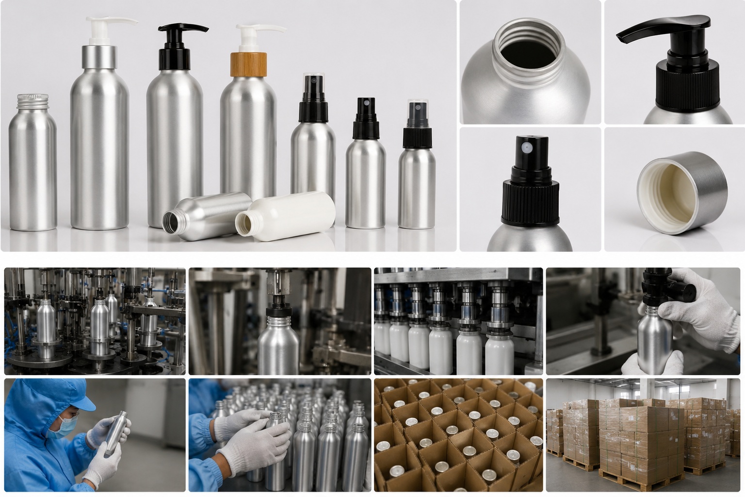 Aluminium Cosmetic Bottle