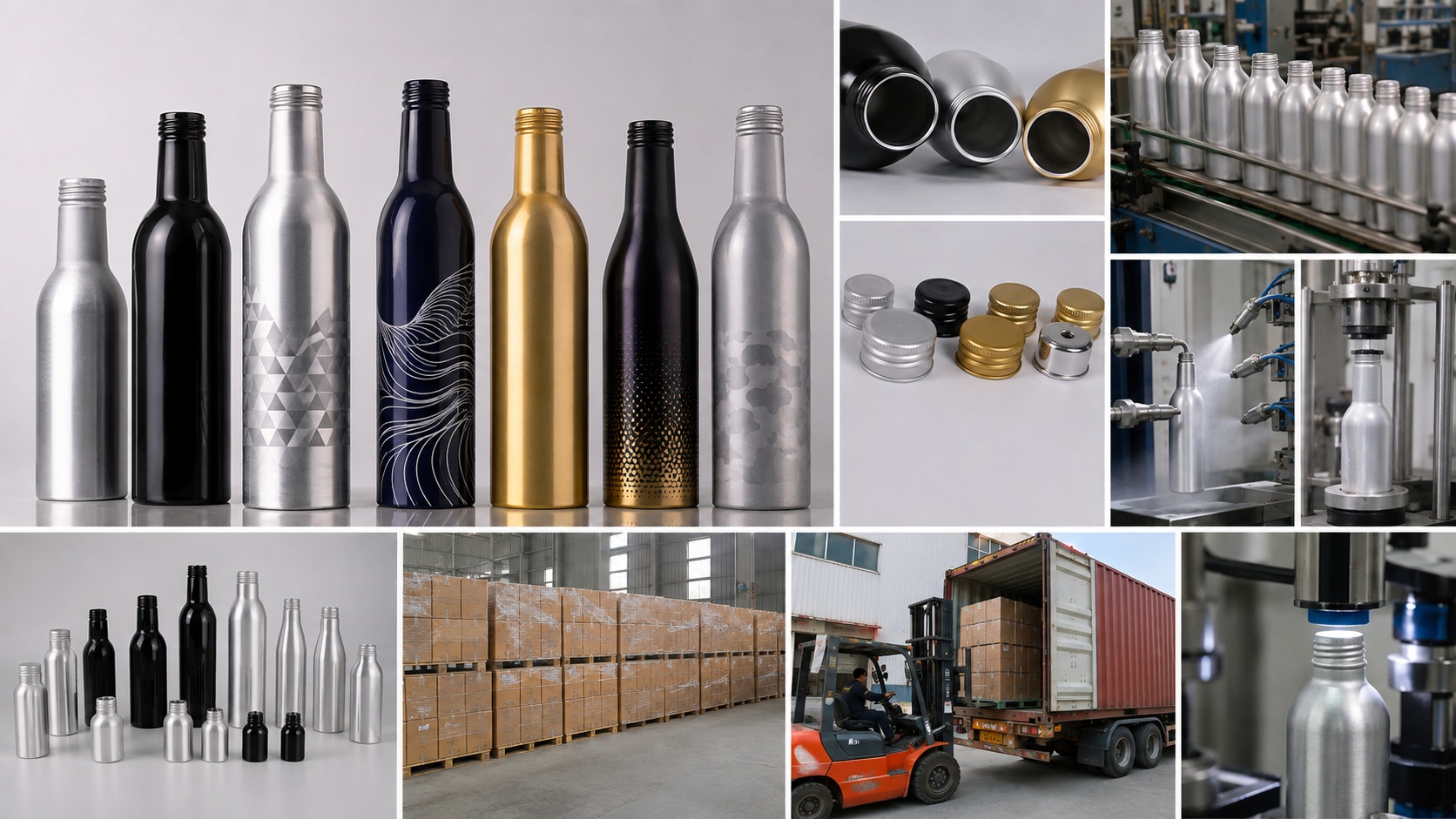Aluminum beer bottle